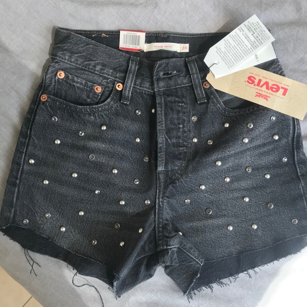 Levi’s rhinestone Studded 501 Shorts 24